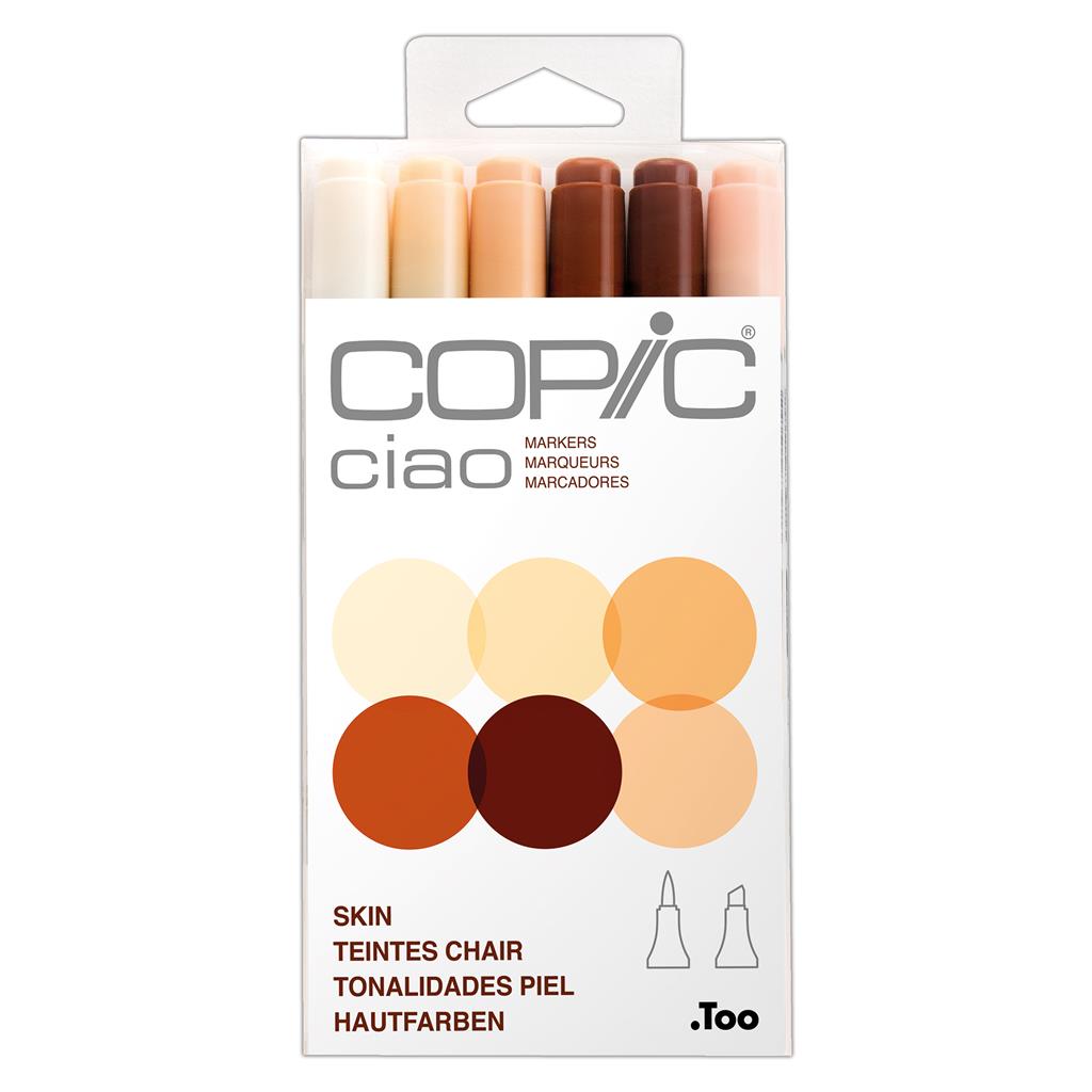 Copic Ciao Marker Pen Set - Skin (6pc)