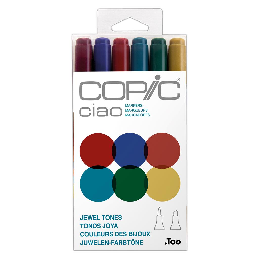 Copic Ciao Marker Pen Set - Jewel Tones (6pc)