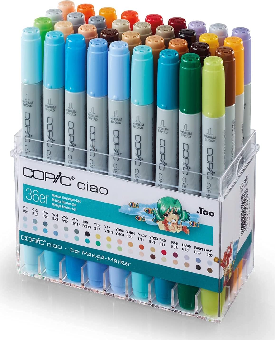 Copic Ciao Marker Pen Set - Manga (36pc)