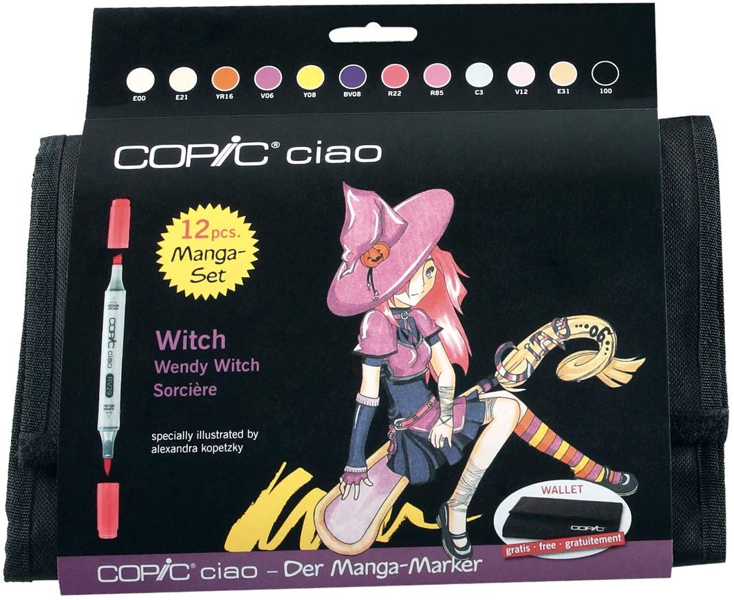 Copic Ciao Manga Marker Pen Set - Witch (12pc)