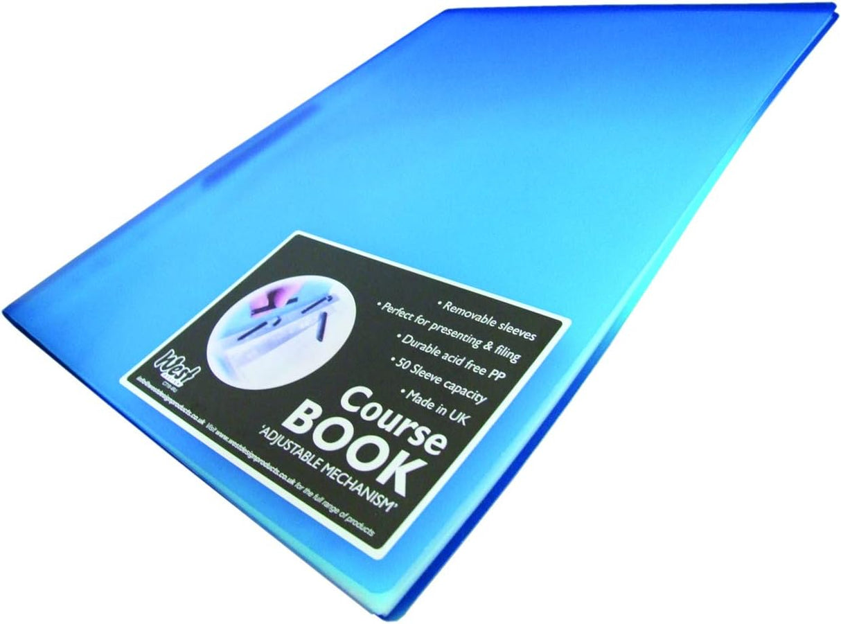 Westfolio A4 Course Book Blue