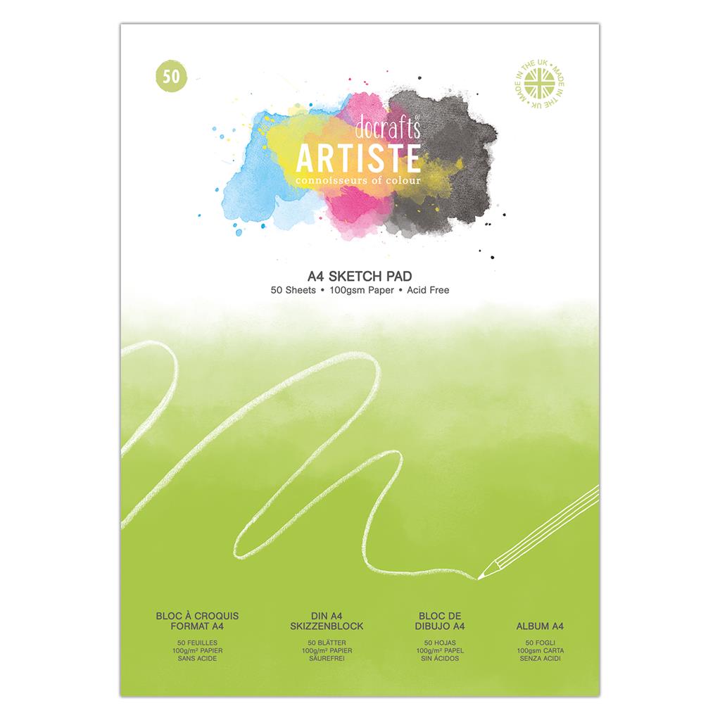 Artiste A4 Sketch Pad 100gsm 50shts