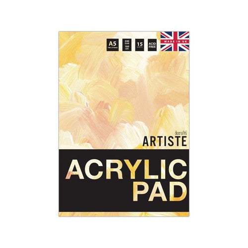 Artiste A5 Acrylic Pad 240gsm 15shts