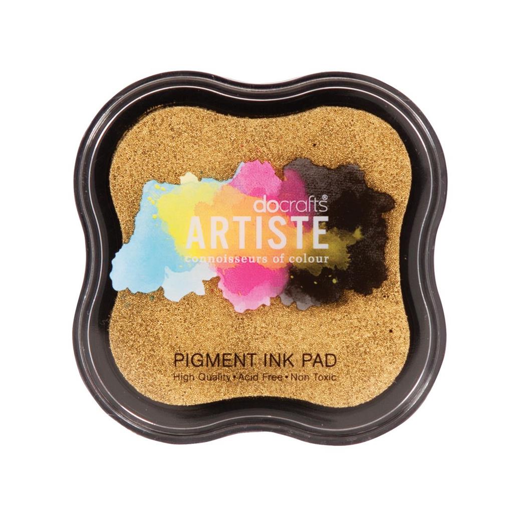 Artiste Pigment Ink Pad - Metallic Gold