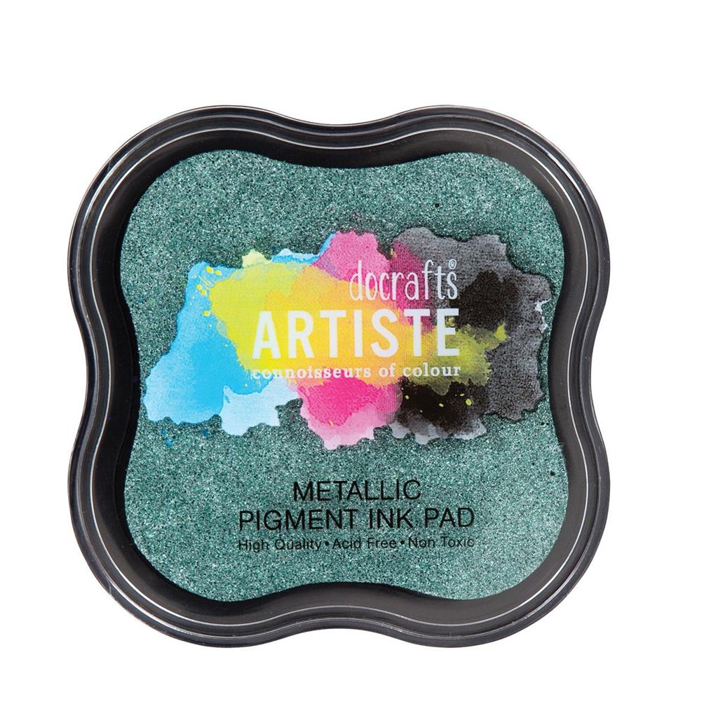 Artiste Pigment Ink Pad - Metallic Evergreen