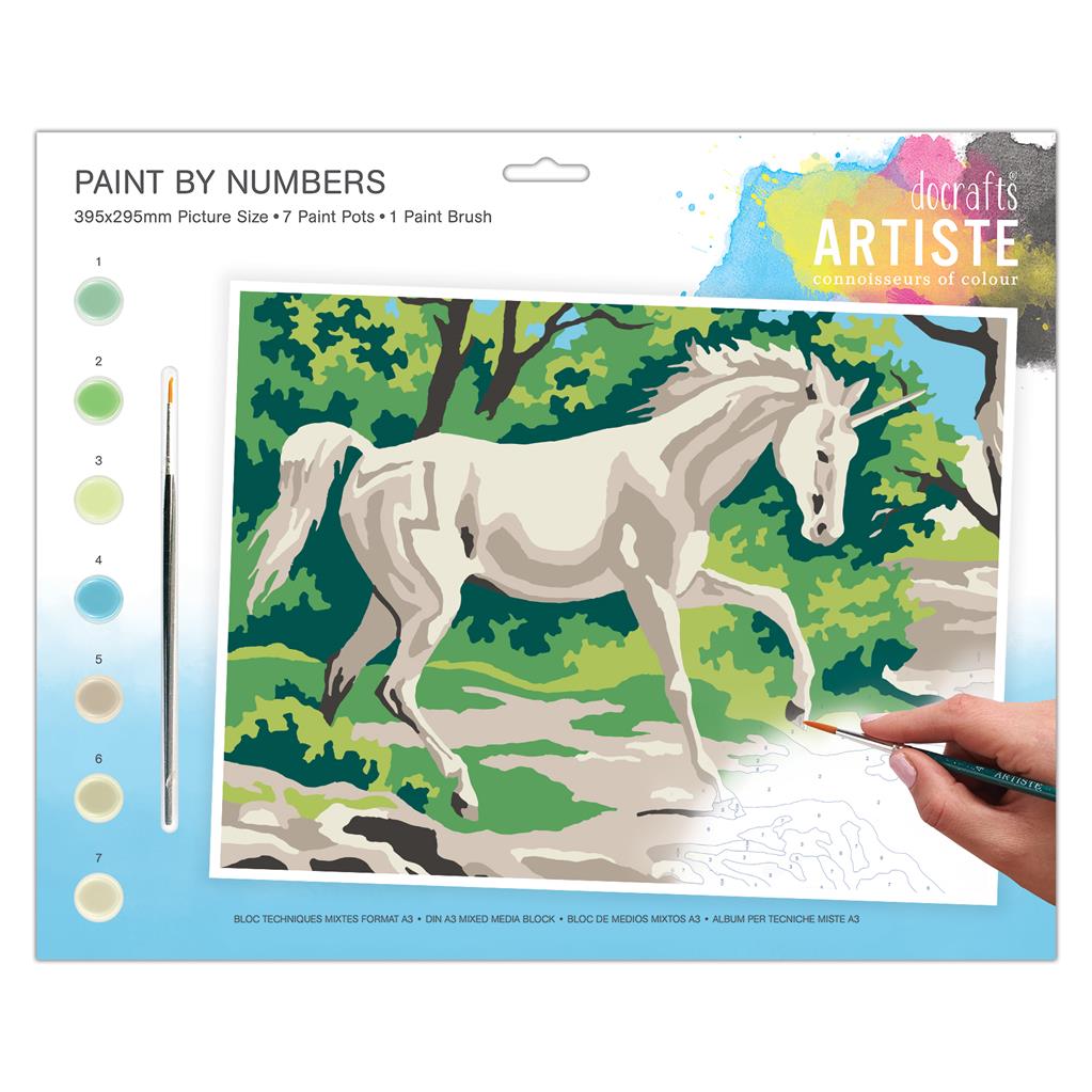 Artiste Paint by Numbers - Mystical Unicorn