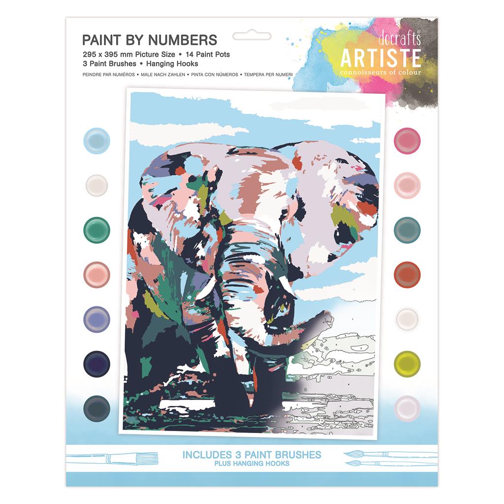 Artiste Paint By Numbers - Noble Elephant