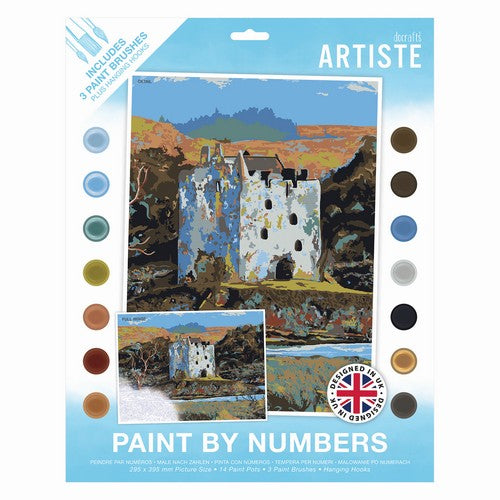 Artiste Paint By Numbers - Highland Castle