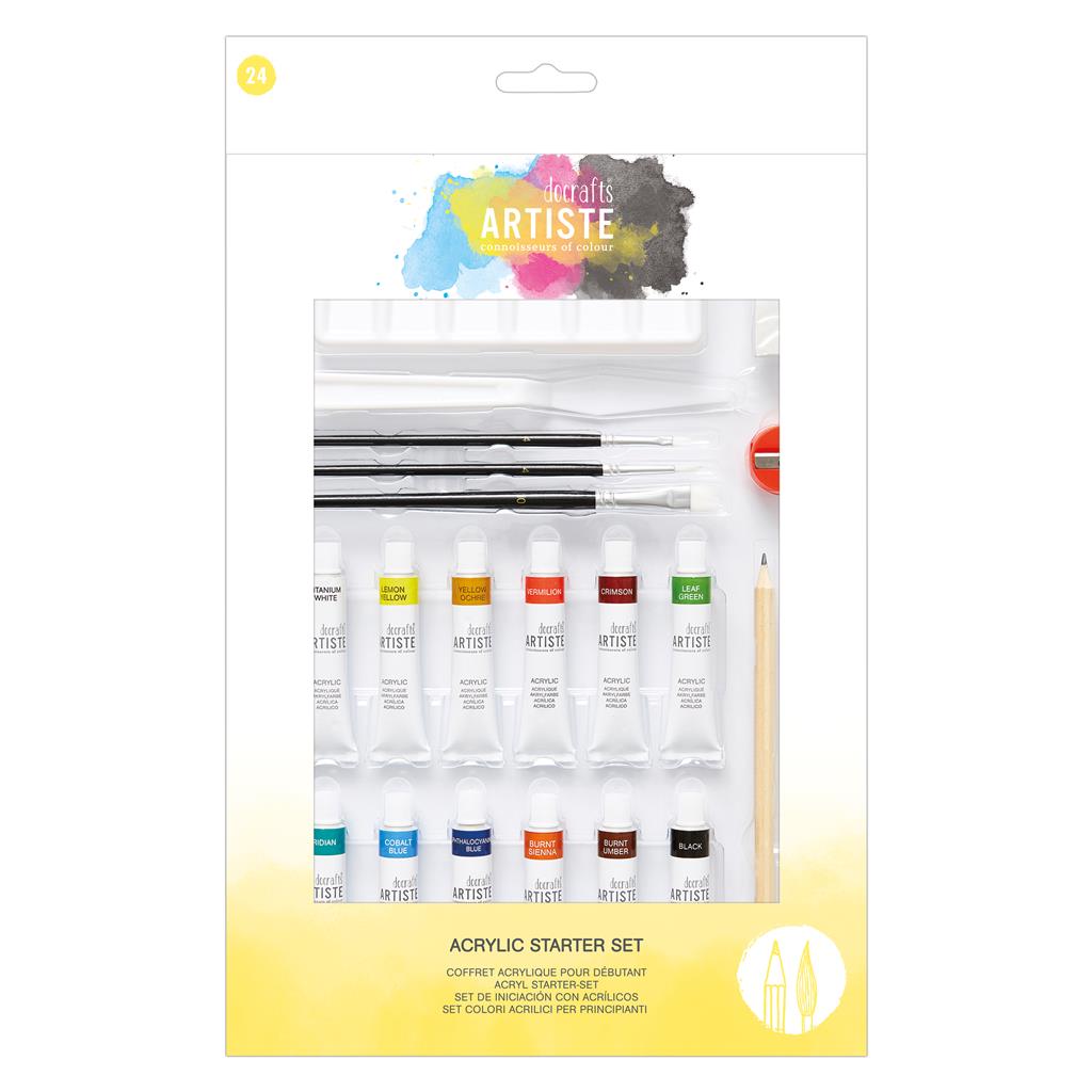 Artiste Acrylic Paint Starter Set