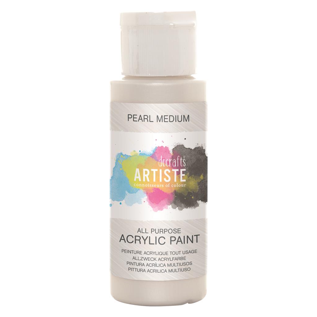 Artiste All Purpose Acrylic Paint - Medium Pearl (2oz)