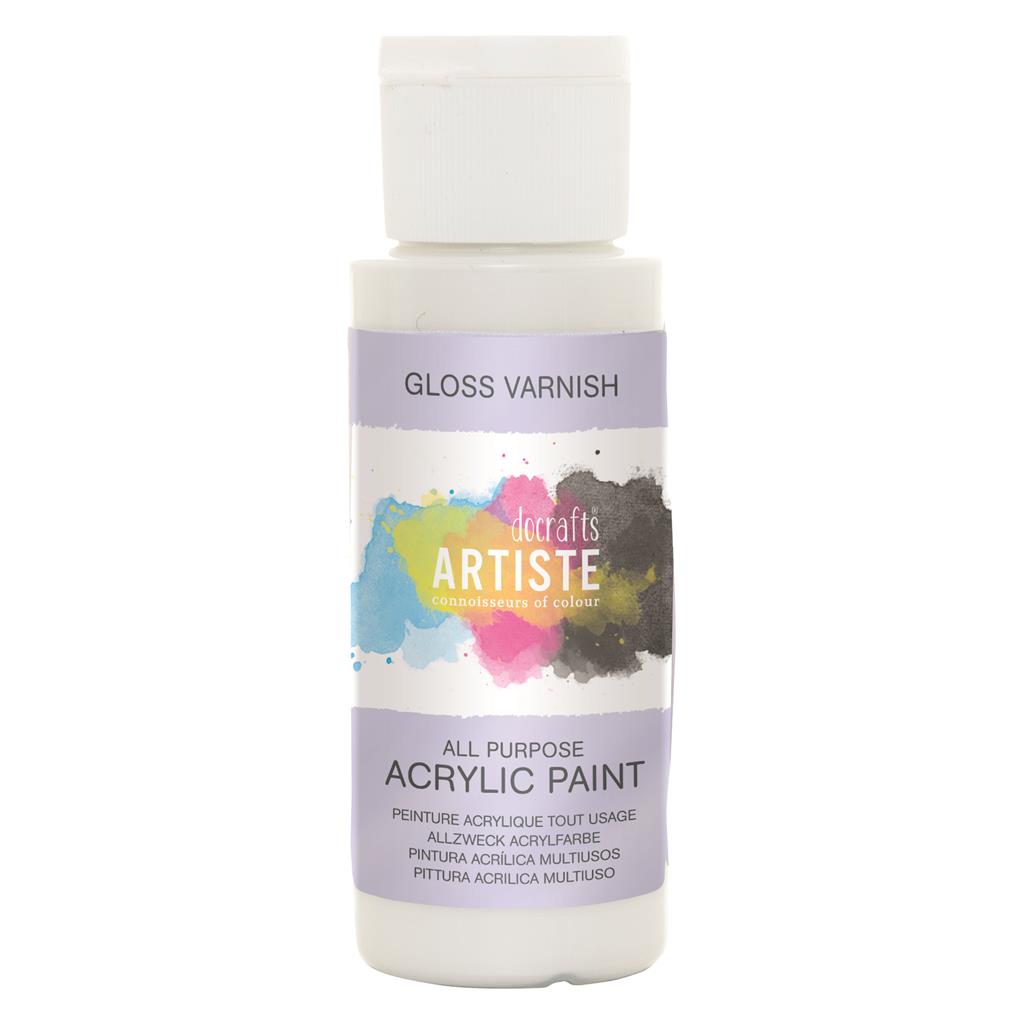 Artiste All Purpose Acrylic Paint - Medium Gloss Varnish (2oz)