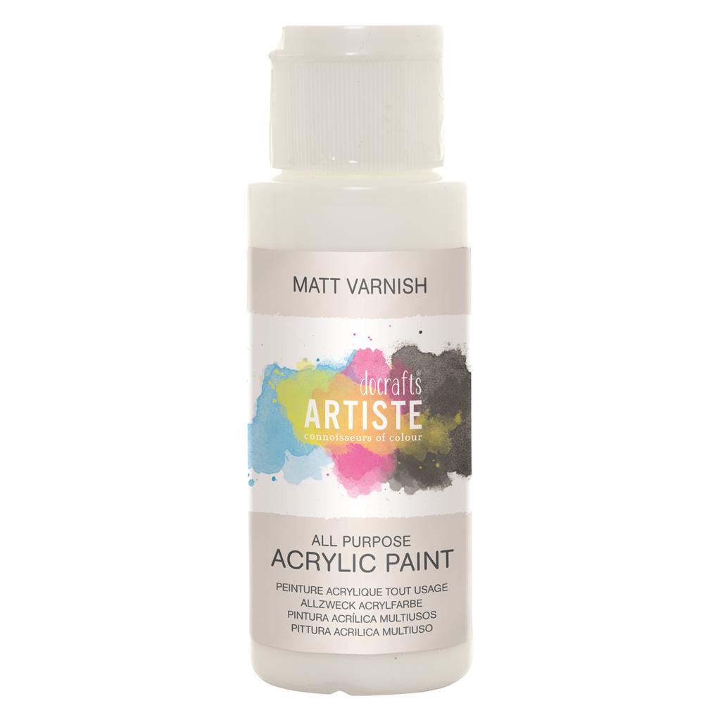 Artiste All Purpose Acrylic Paint - Medium Matt Varnish (2oz)