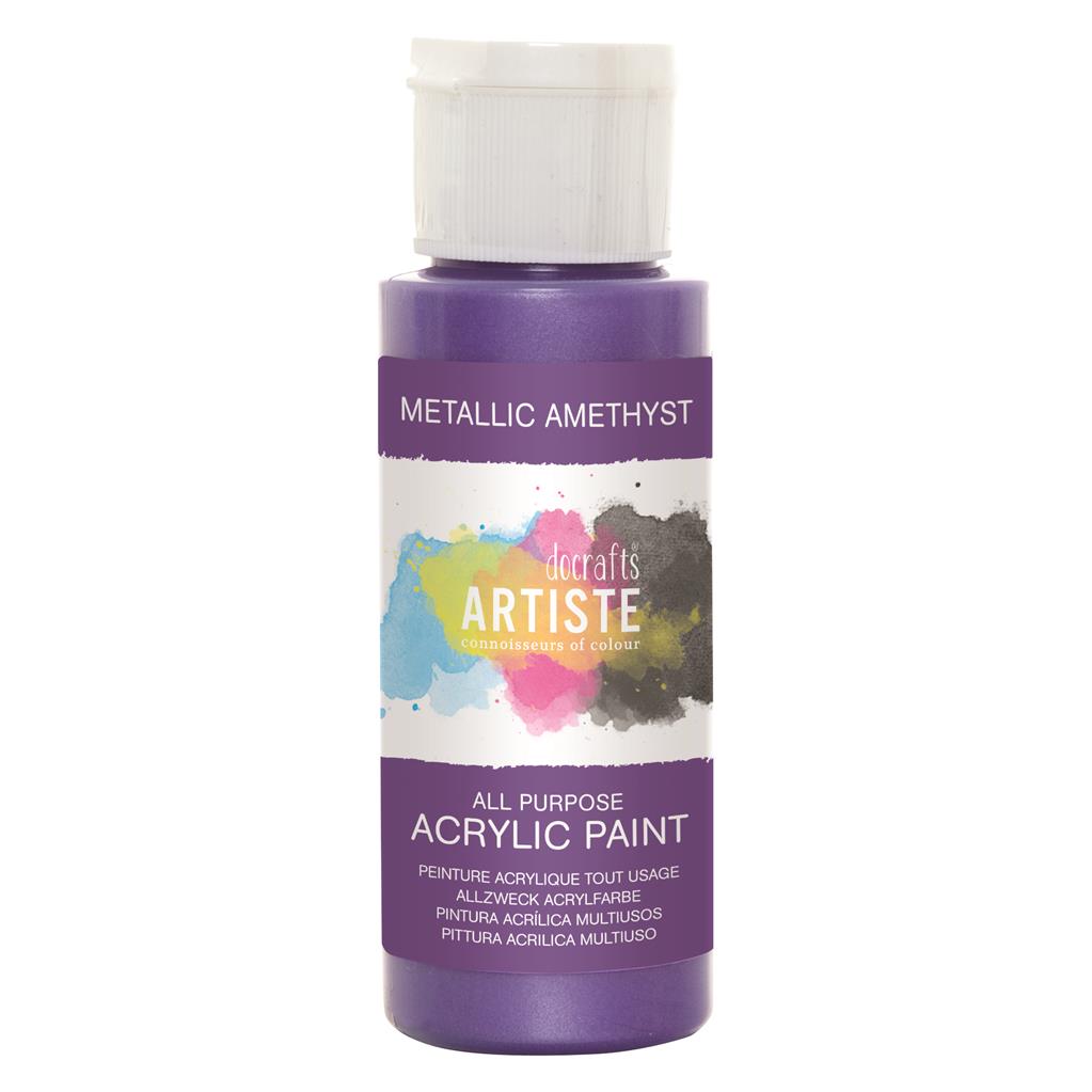 Artiste All Purpose Acrylic Paint - Metallic Amethyst (2oz)