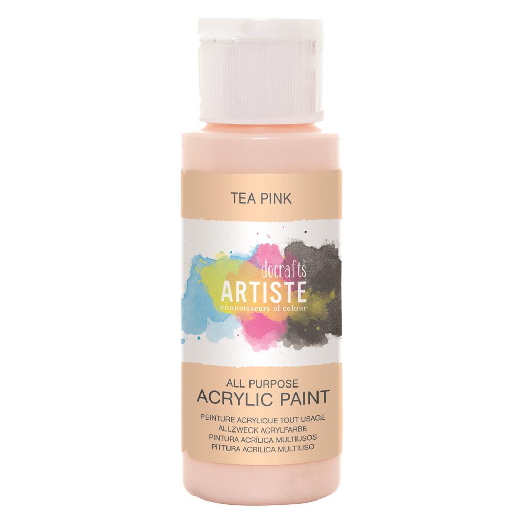 Artiste All Purpose Acrylic Paint - Tea Pink (2oz)