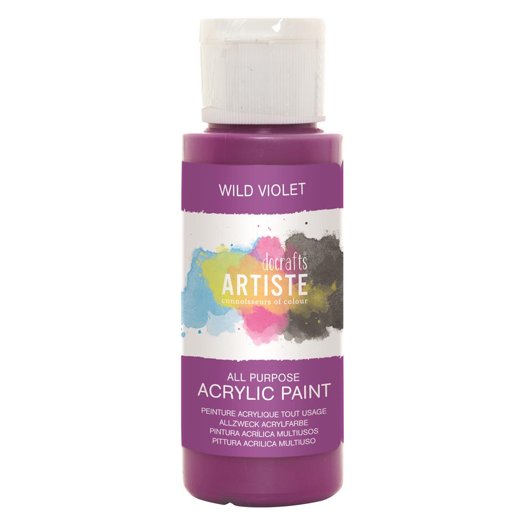 Artiste All Purpose Acrylic Paint - Wild Violet (2oz)