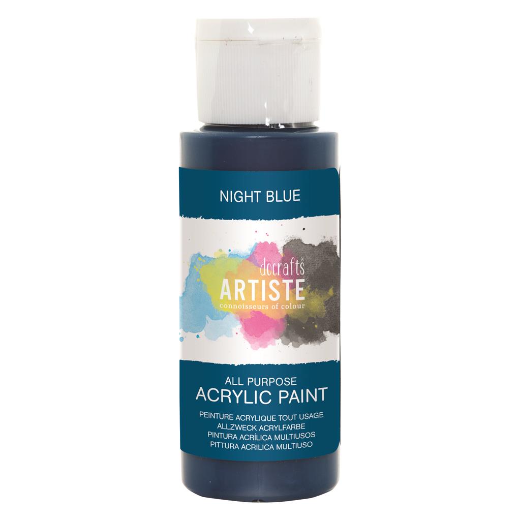 Artiste All Purpose Acrylic Paint - Night Blue (2oz)