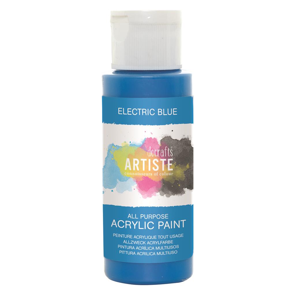 Artiste All Purpose Acrylic Paint - Electric Blue (2oz)