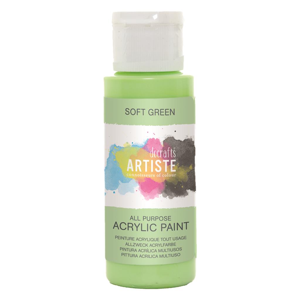 Artiste All Purpose Acrylic Paint - Soft Green (2oz)