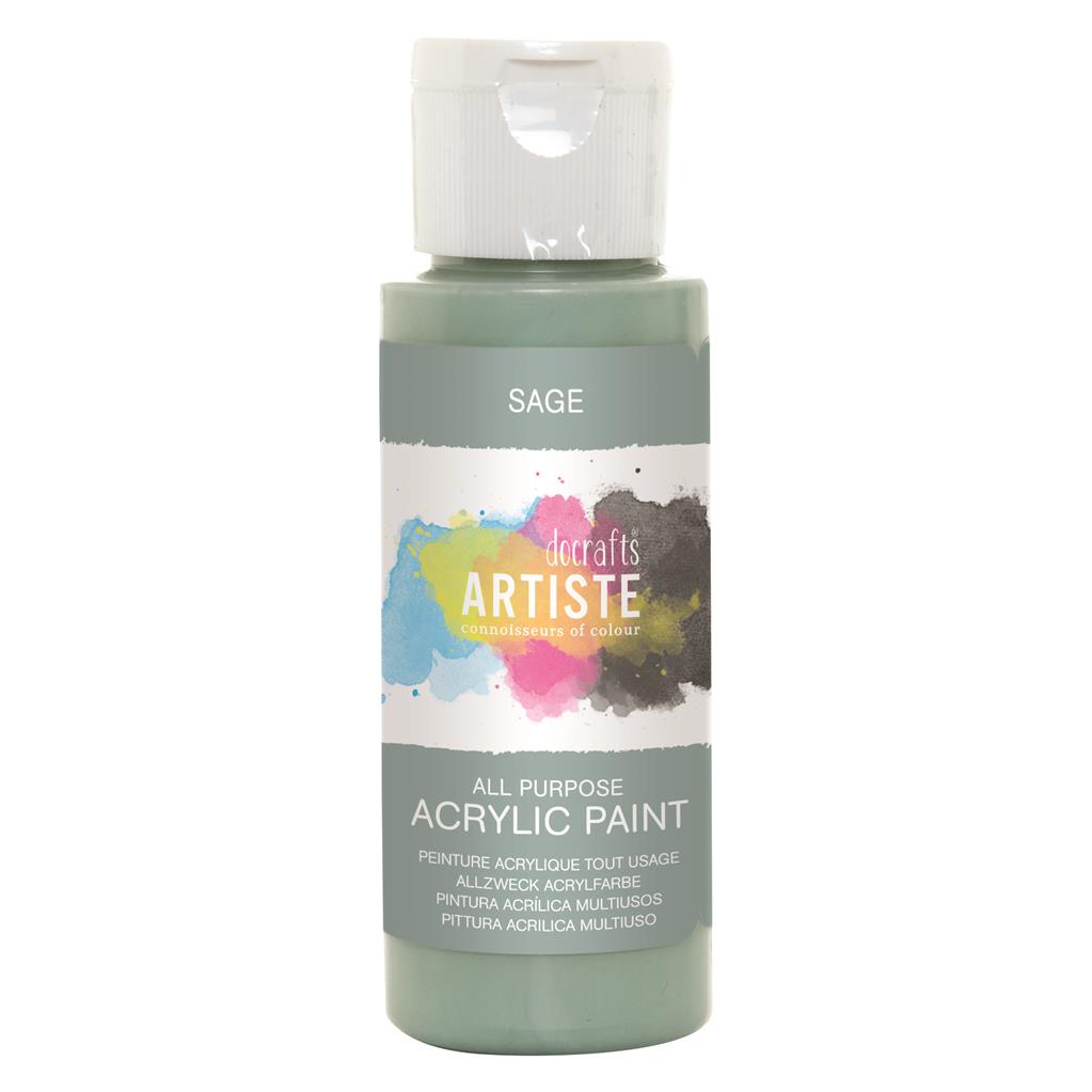 Artiste All Purpose Acrylic Paint - Sage (2oz)