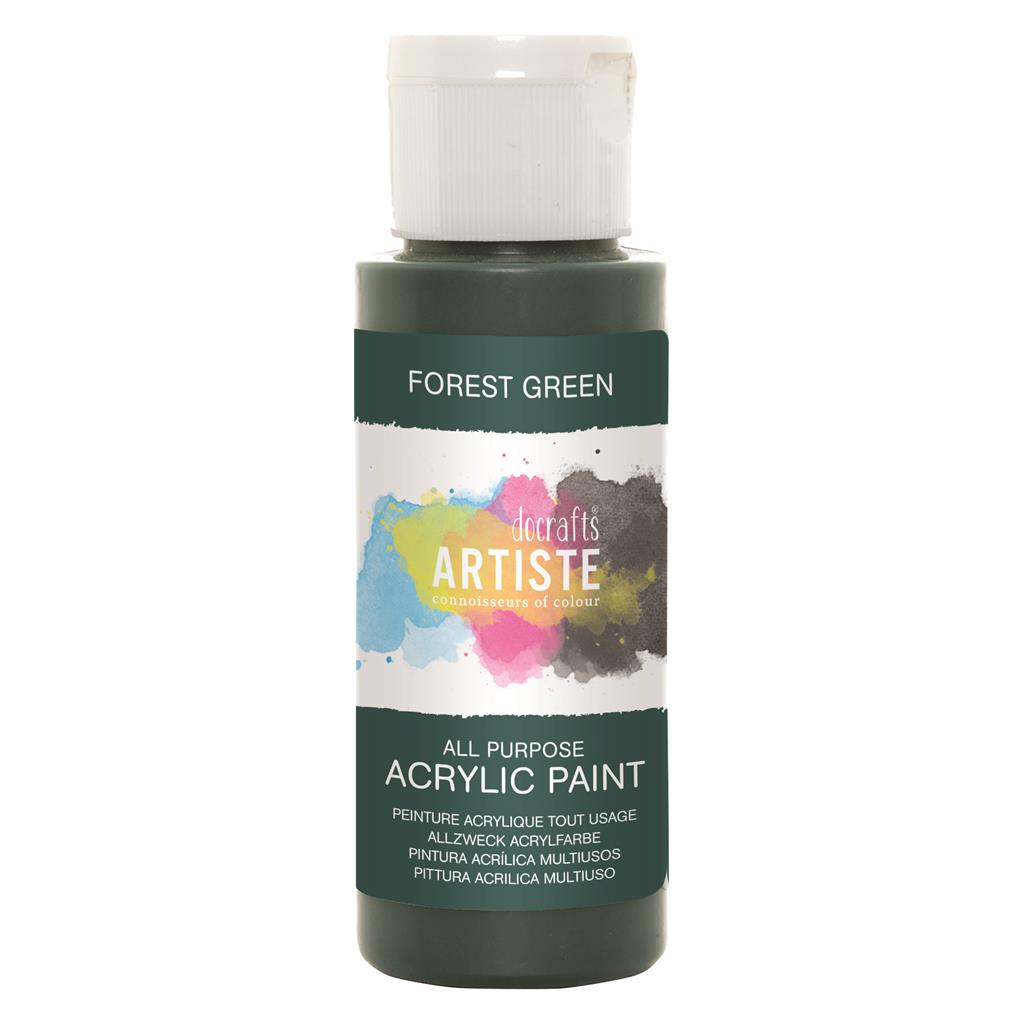 Artiste All Purpose Acrylic Paint - Forest Green (2oz)