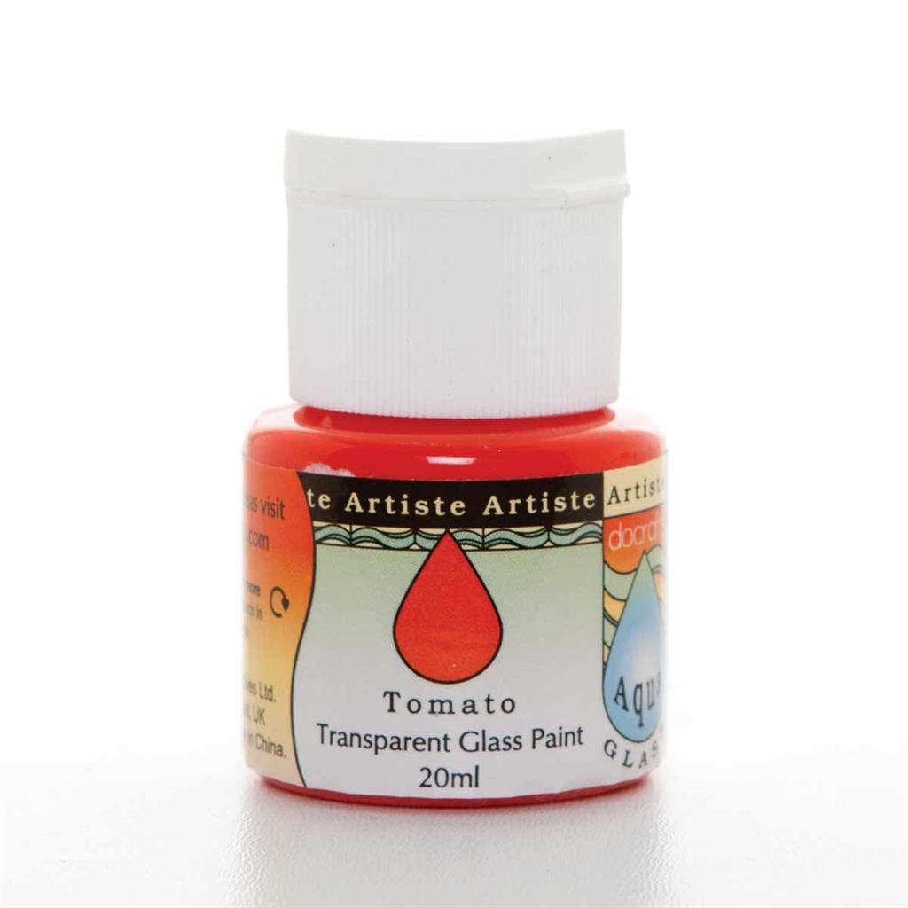 Artiste Aquaglass Glass Paint (20ml) - Tomato