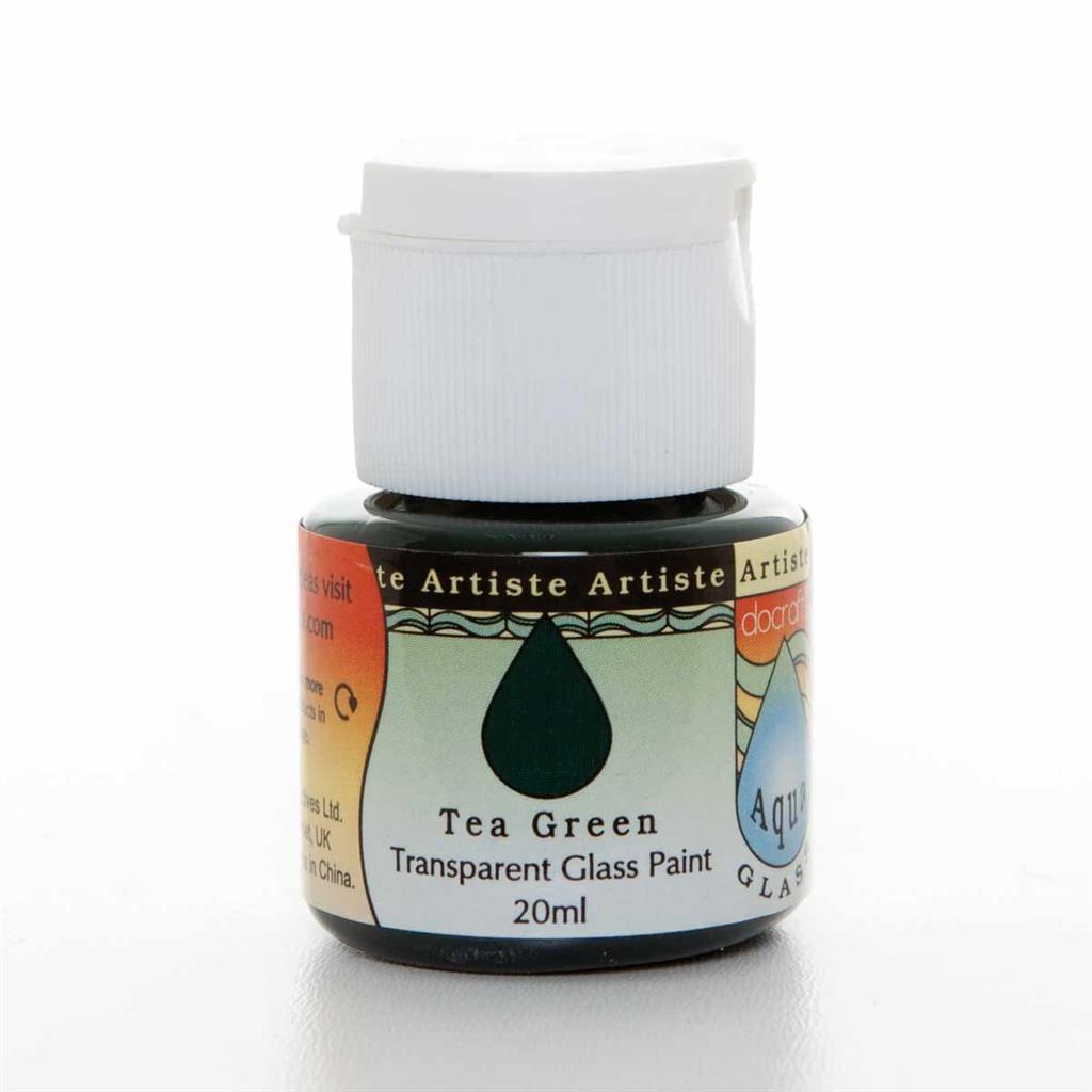 Artiste Aquaglass Glass Paint (20ml) - Tea Green