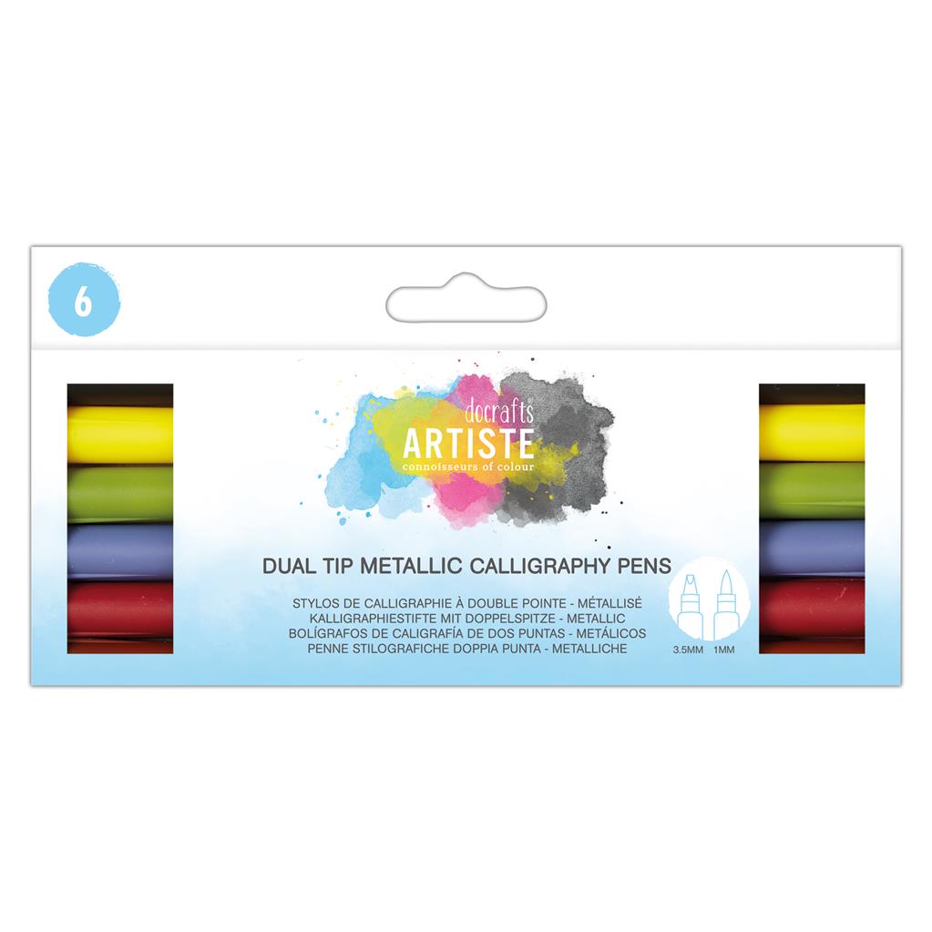 Artiste Dual Tip Calligraphy Pen Set (6pk)