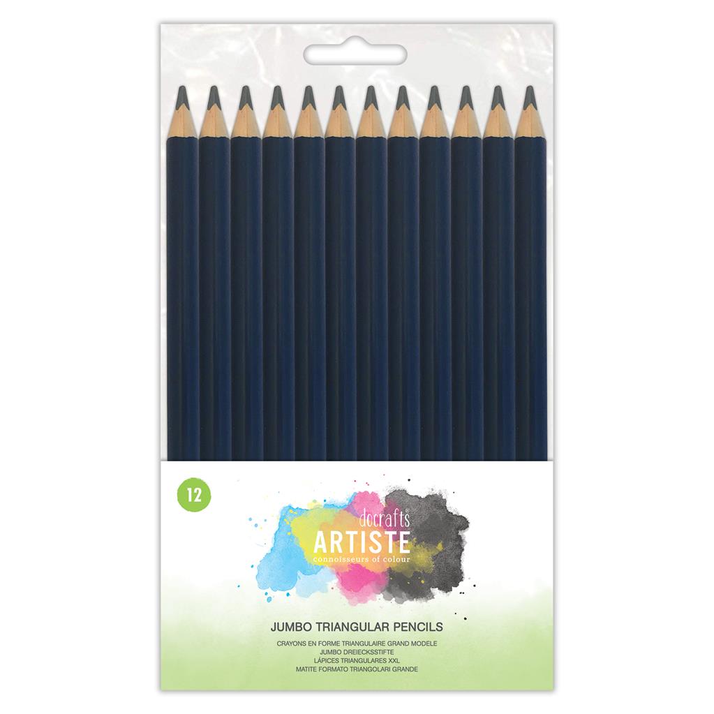 Artiste Jumbo Triangular HB Pencils (12pk)