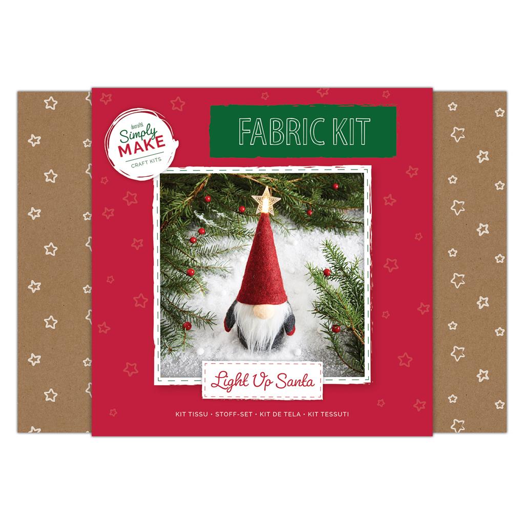 Simply Make Fabric Kit - Light Up Santa