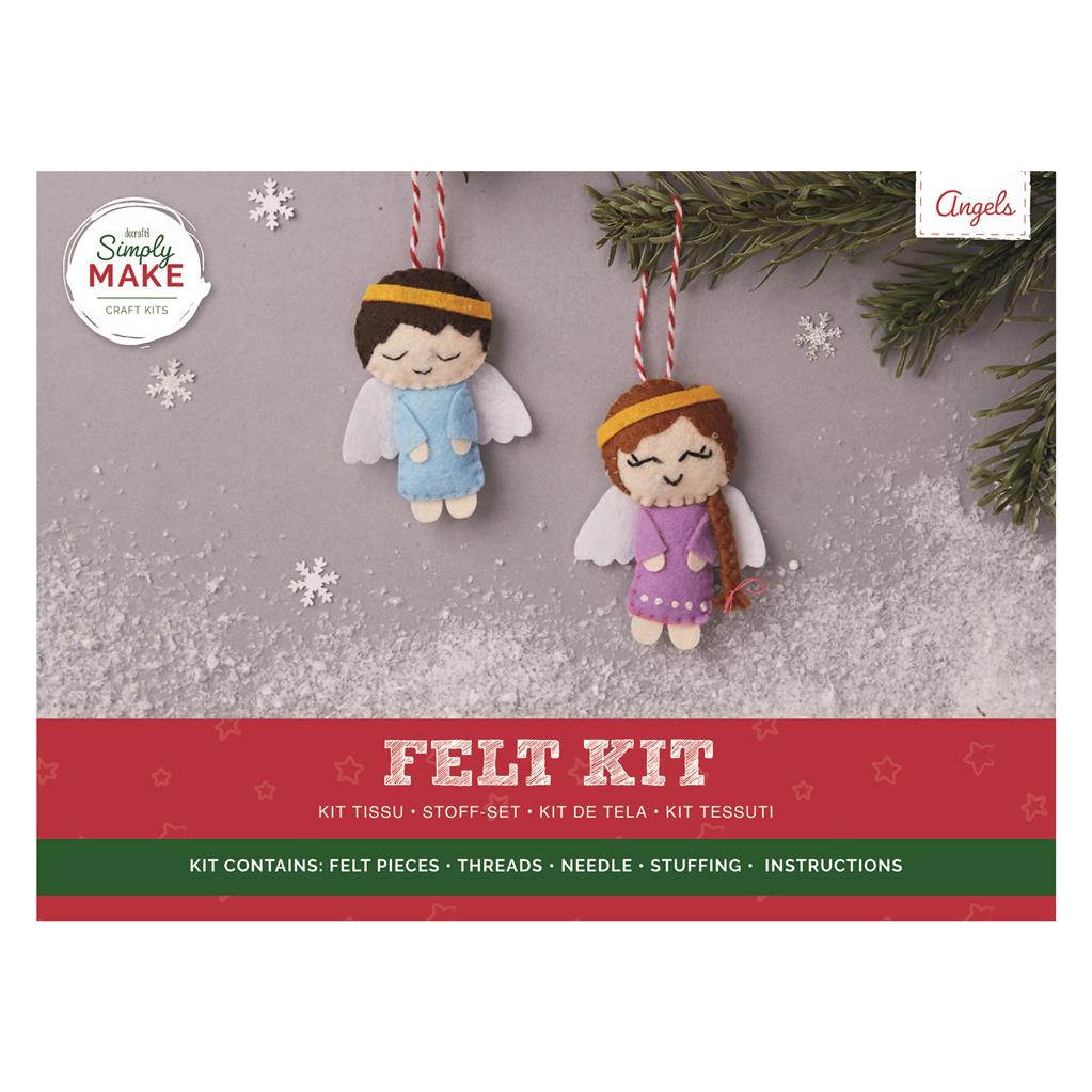 Simply Make Felt Kit - Angels (2pk)