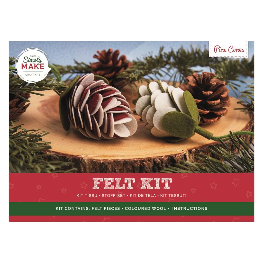 Simply Make Felt Kit - Pine Cones (2pk)