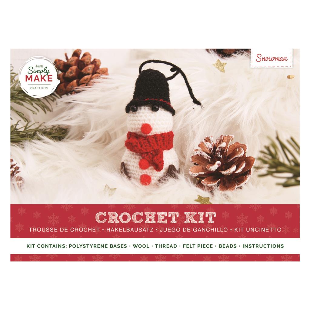 Simply Make Crochet Kit - Snowman