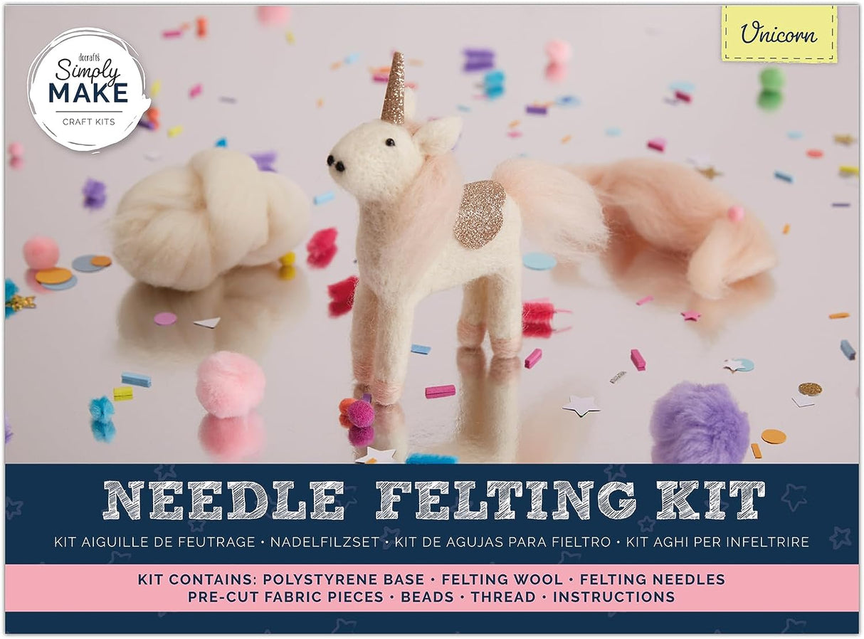 Simply Make Needle Felting Kit - Glitter Unicorn