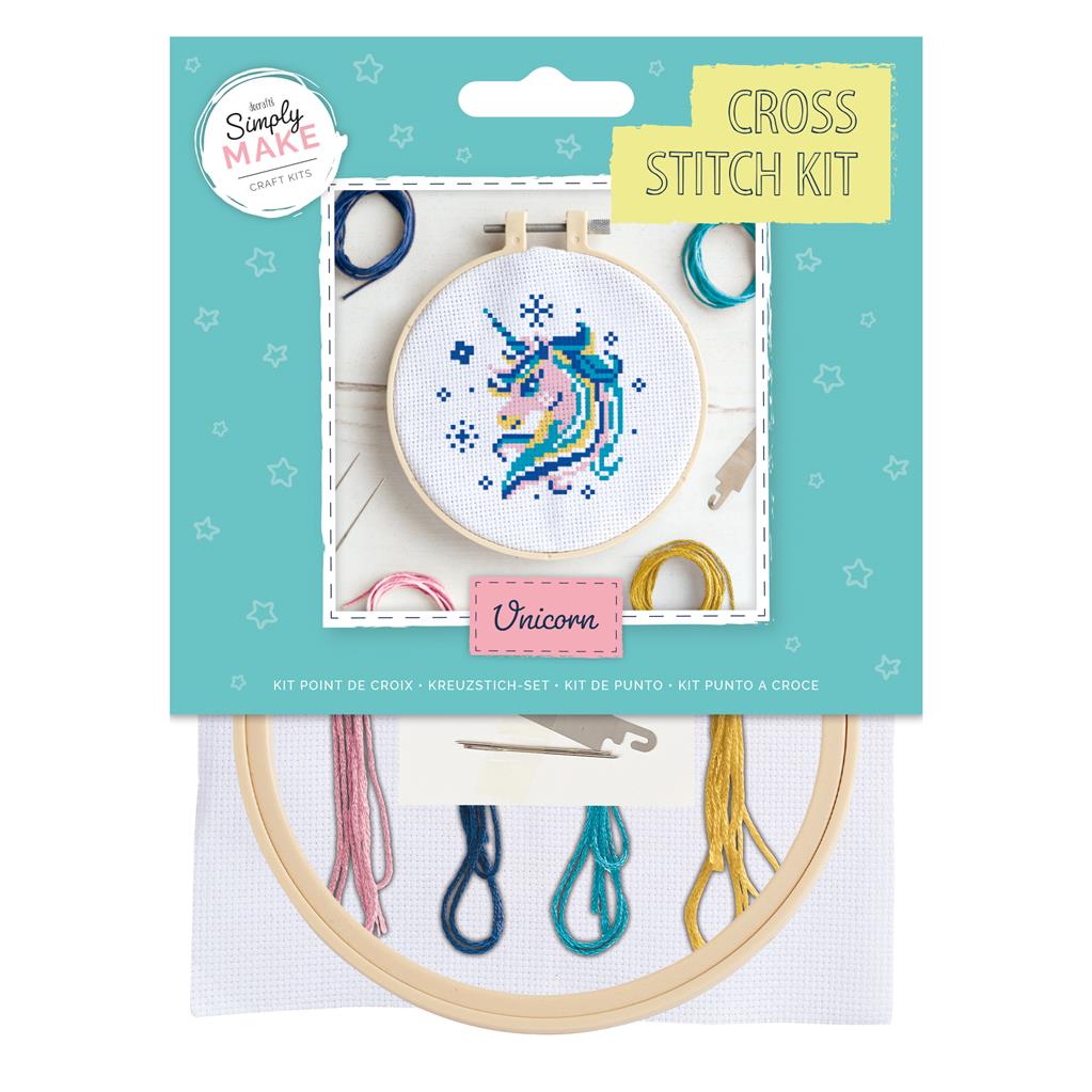 Simply Make 5" Cross Stitch Kit - Unicorn