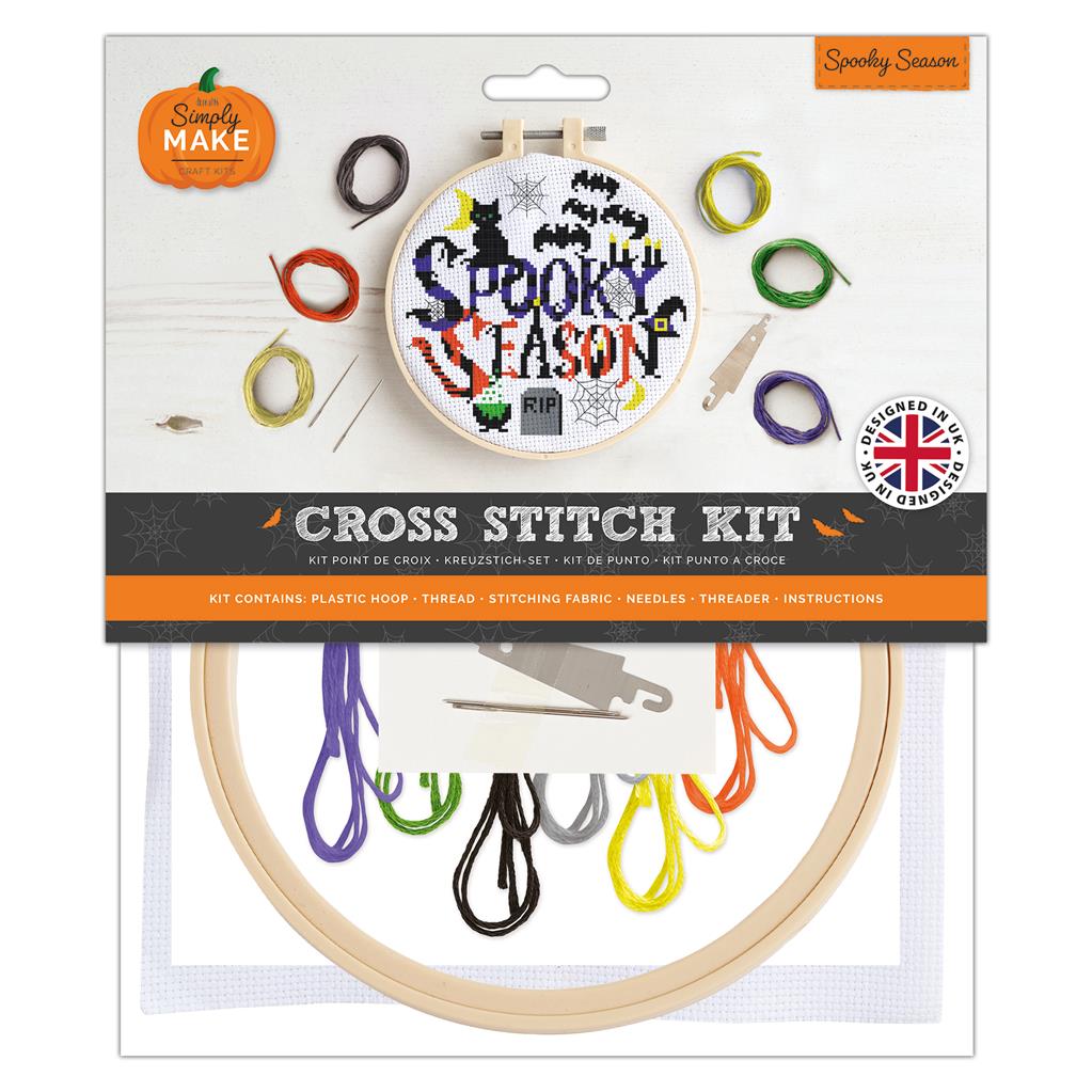 Simply Make 8" Cross Stitch Kit - Spooky Season