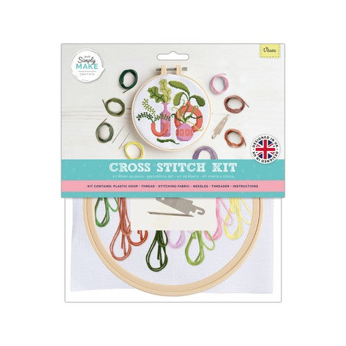 Simply Make 8" Cross Stitch Kit - Vases