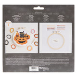 Simply Make 8" Halloween Cross Stitch Kit - Cat and Pumpkin