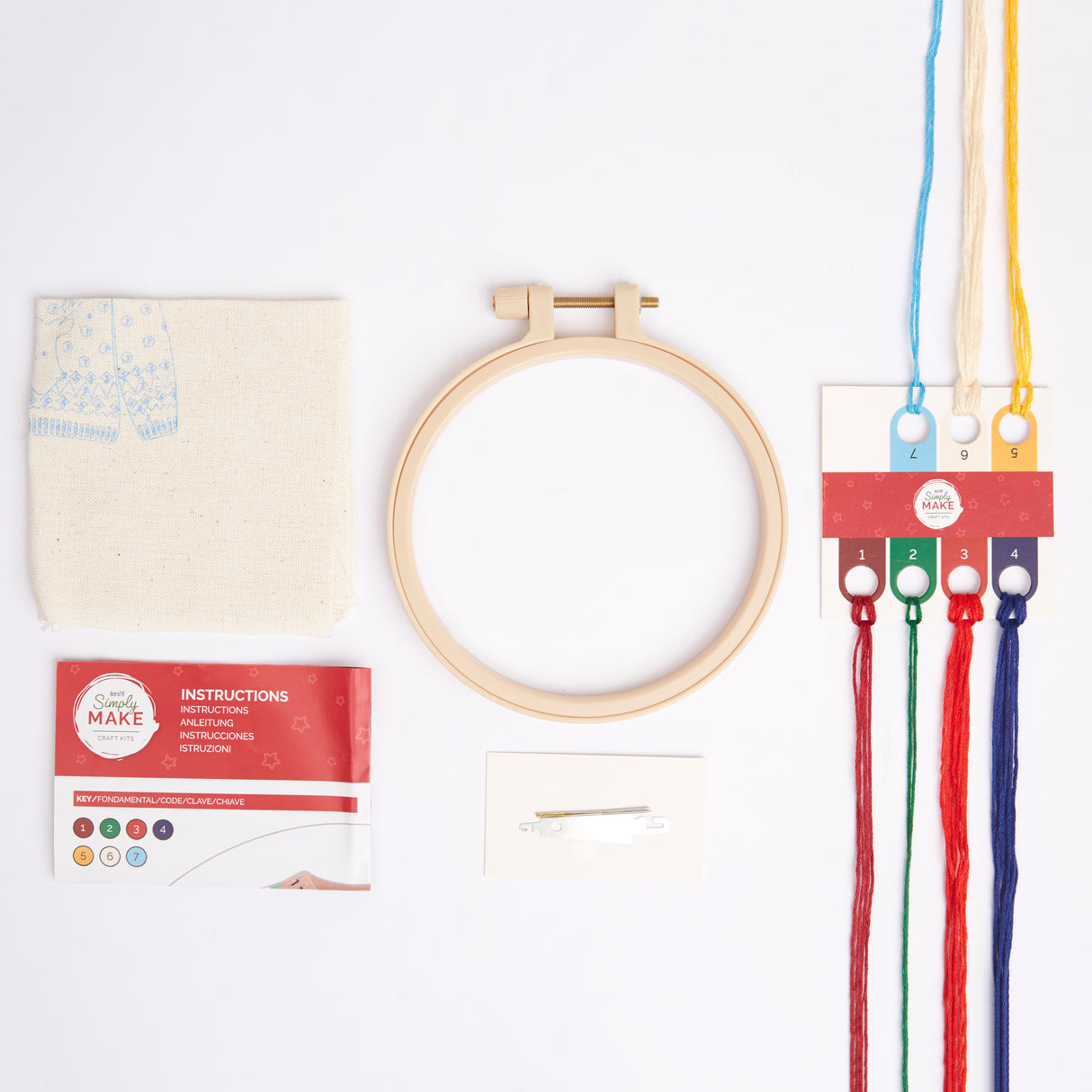 Simply Make Embroidery By Numbers - Christmas Jumper