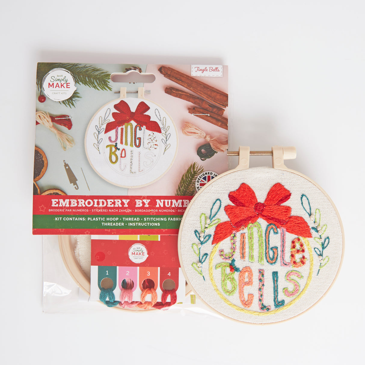 Simply Make Embroidery By Numbers - Jingle Bells