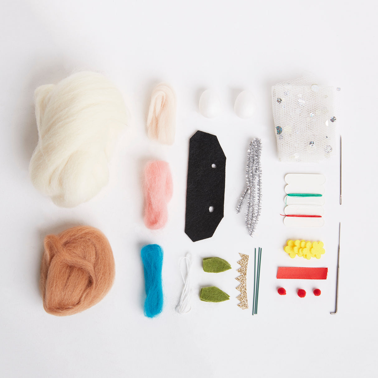 Simply Make Needle Felting Kit - Wedding Mouse Duo