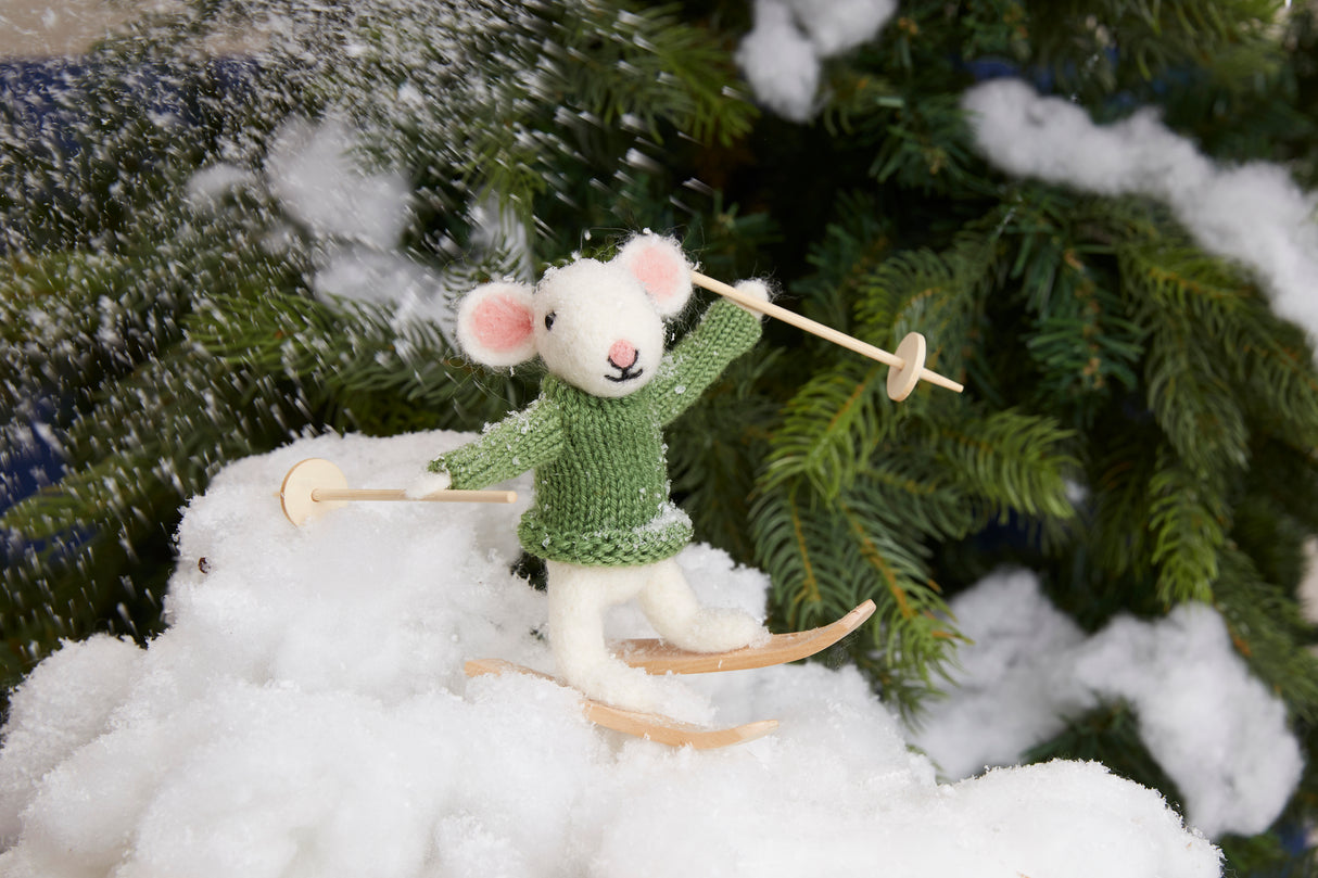 Simply Make Needle Felting Kit - Skiing Mouse
