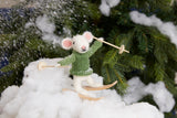 Simply Make Needle Felting Kit - Skiing Mouse
