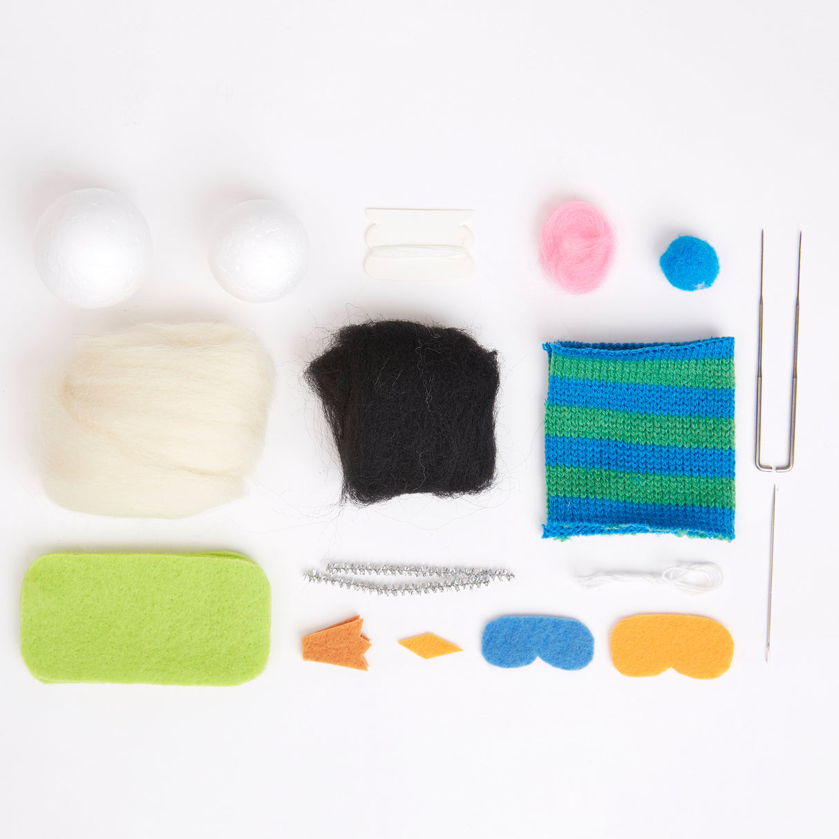 Simply Make Needle Felting Kit - Snowboard Penguin