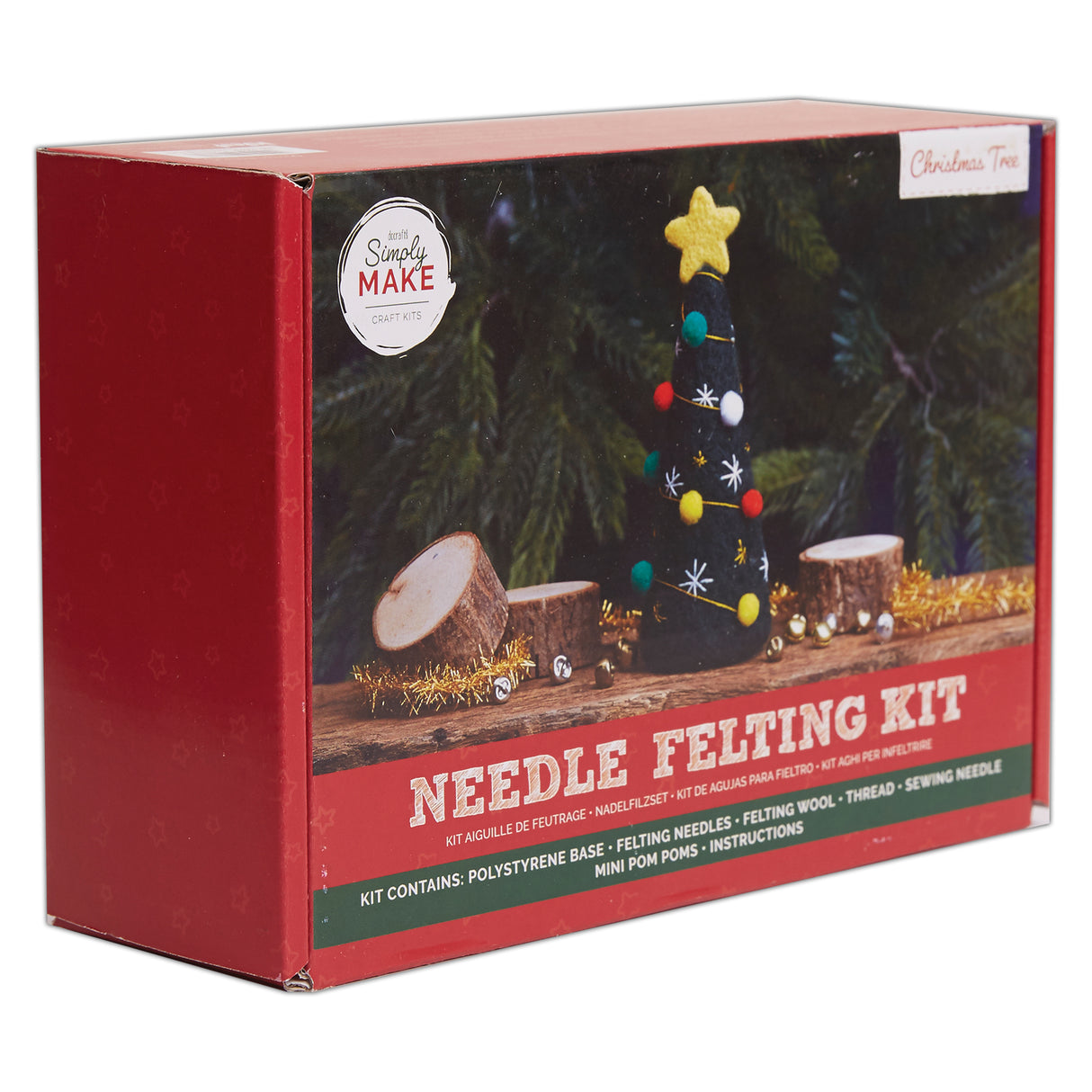 Simply Make Needle Felting Kit - Christmas Tree