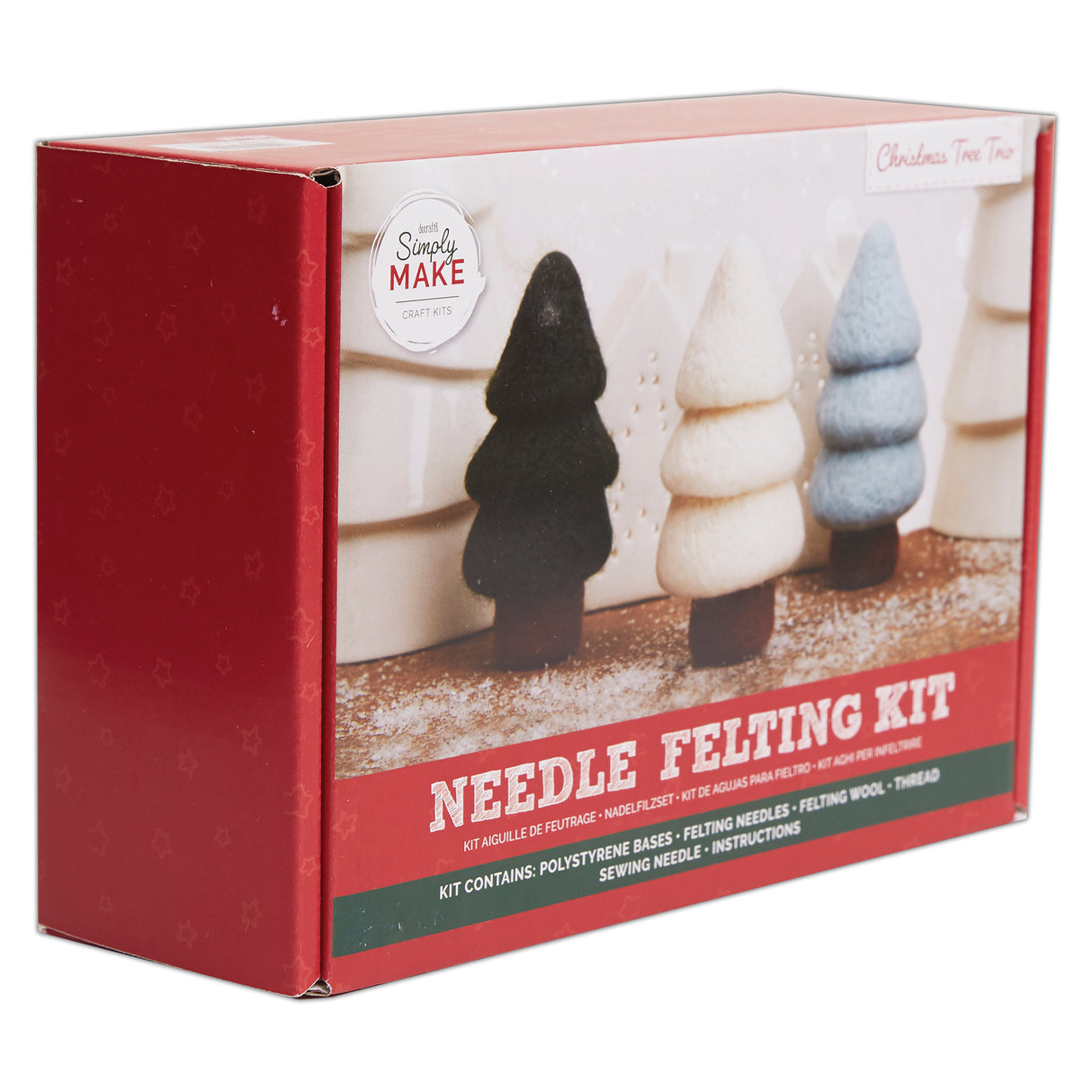 Simply Make Needle Felting Kit - Tree Trio