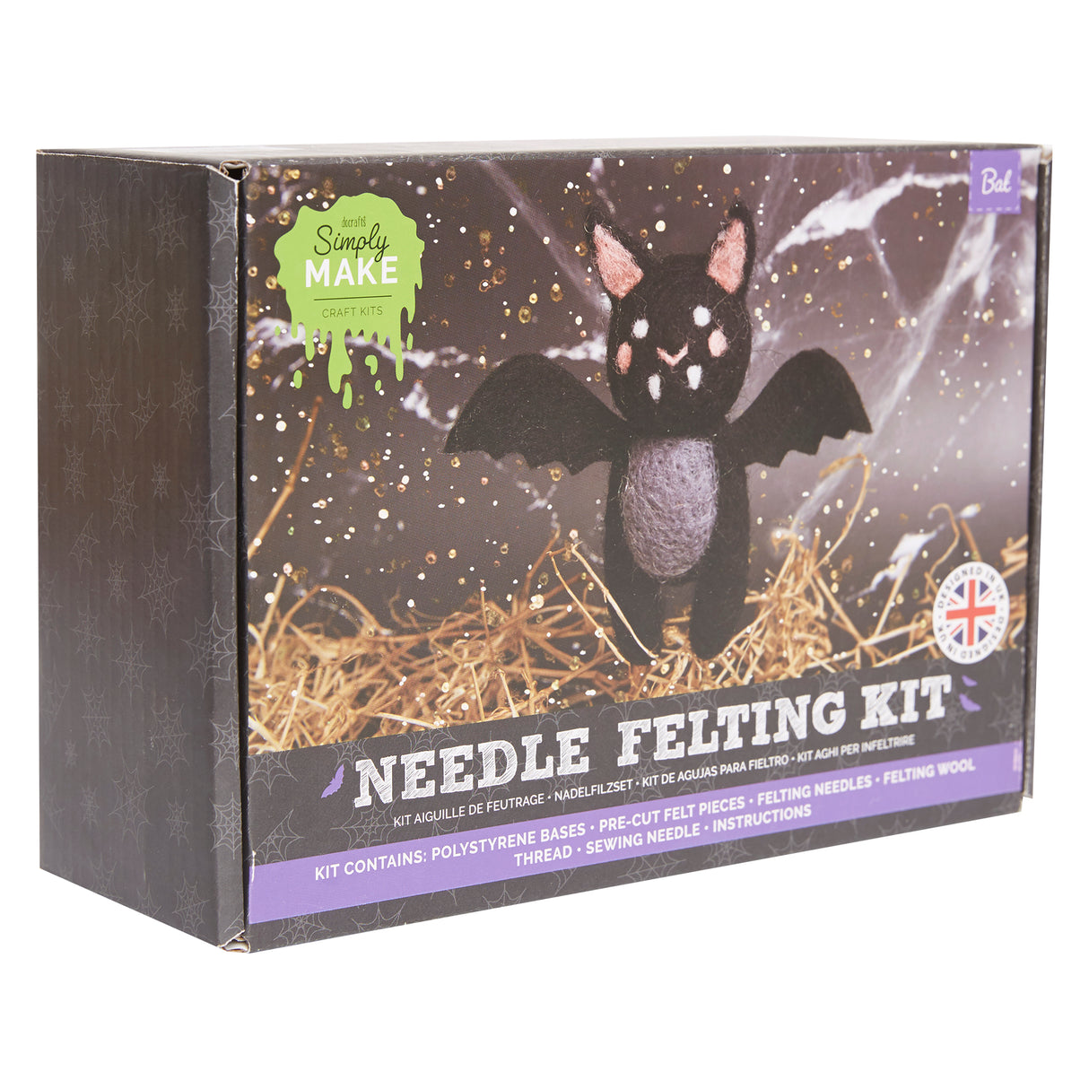 Simply Make Needle Felting Kit - Bat