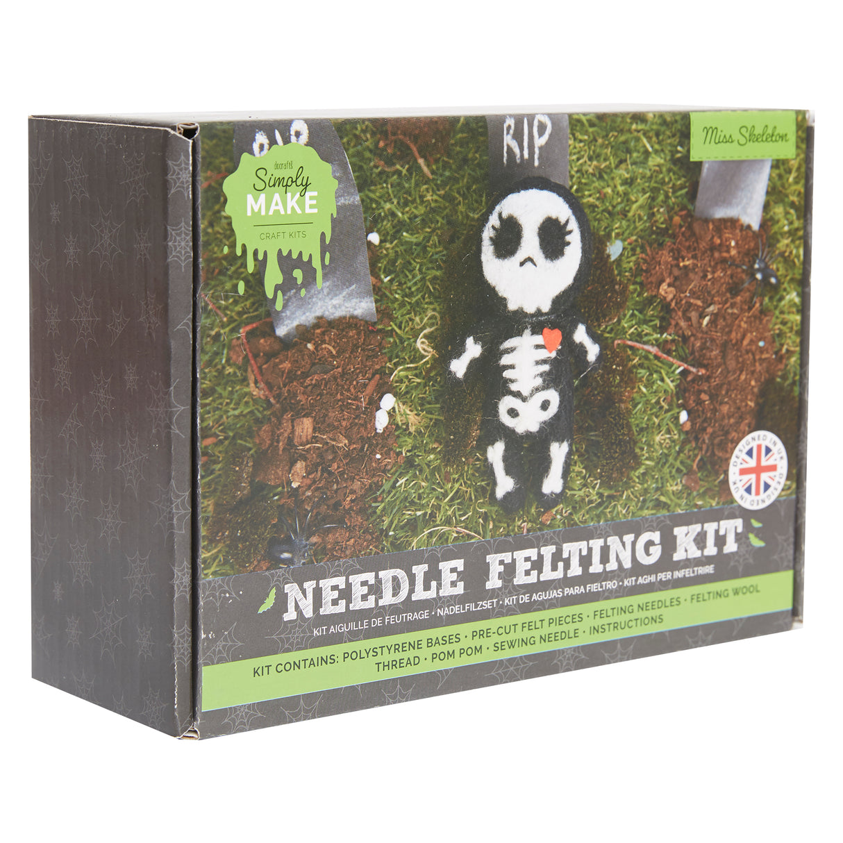 Simply Make Needle Felting Kit - Skeleton