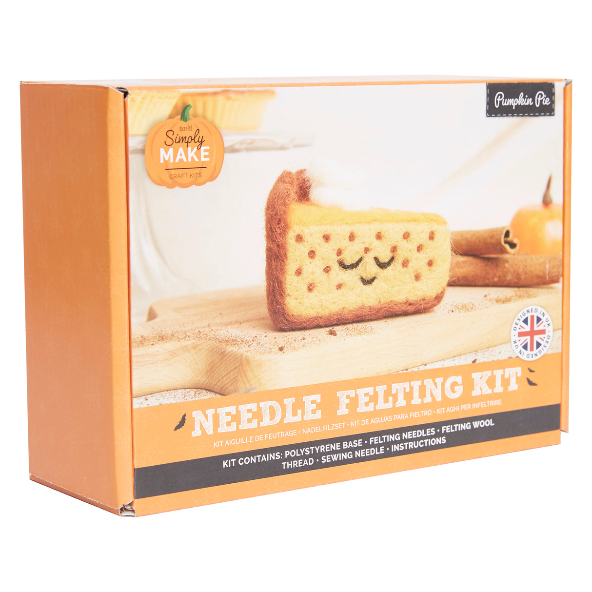 Simply Make Needle Felting Kit - Pumpkin Pie