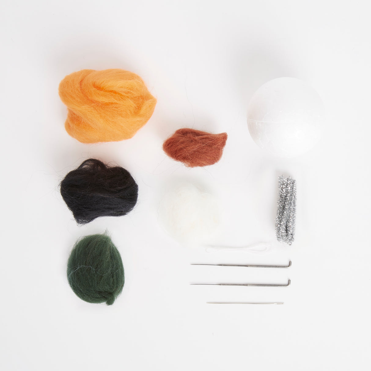 Simply Make Needle Felting Kit - Pumpkin Trio