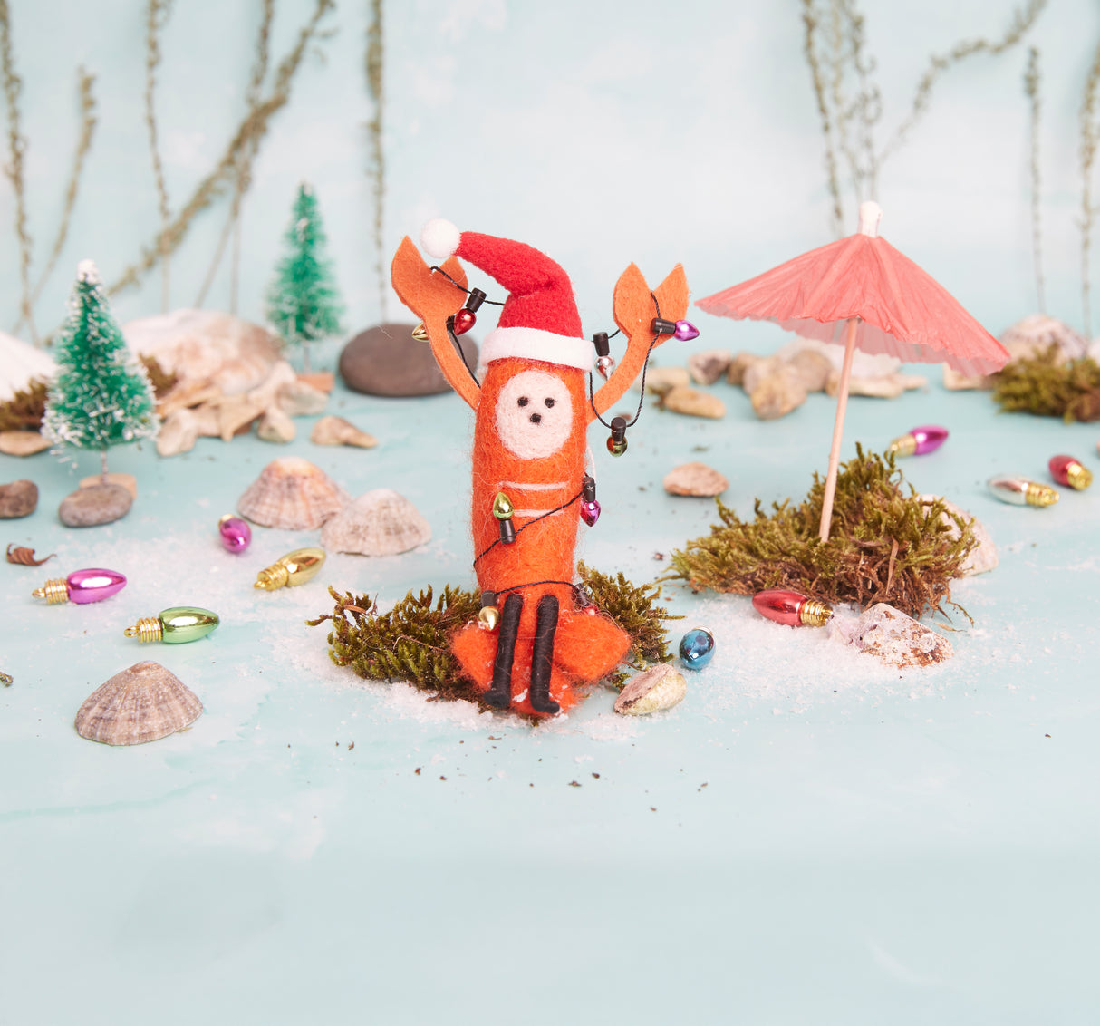 Simply Make Needle Felting Kit - Santa Claws - Lobster